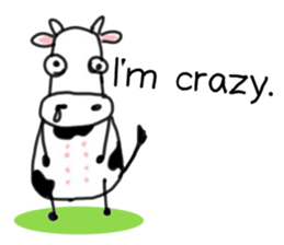 Crazy Cowy sticker #8055166