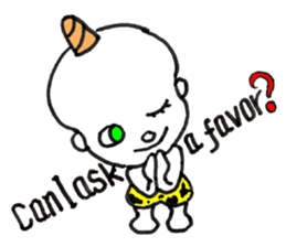 Baby Demon - ENGLISH sticker #8055795