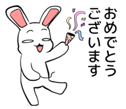 happy jocular rabbit2 sticker #8057125