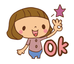 It bangs short cute Bob's girl sticker #8057452