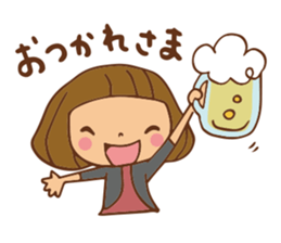 It bangs short cute Bob's girl sticker #8057454