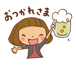 It bangs short cute Bob's girl sticker #8057454