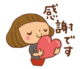 It bangs short cute Bob's girl sticker #8057457