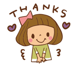 It bangs short cute Bob's girl sticker #8057458