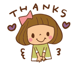 It bangs short cute Bob's girl sticker #8057458