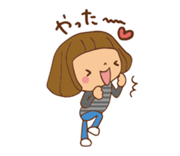 It bangs short cute Bob's girl sticker #8057464