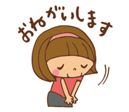 It bangs short cute Bob's girl sticker #8057466