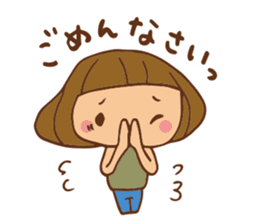 It bangs short cute Bob's girl sticker #8057467