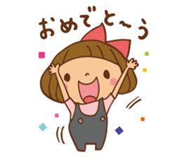 It bangs short cute Bob's girl sticker #8057469