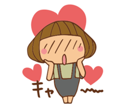 It bangs short cute Bob's girl sticker #8057470