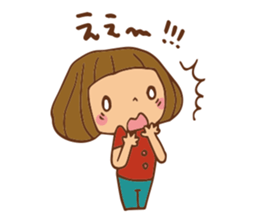 It bangs short cute Bob's girl sticker #8057472