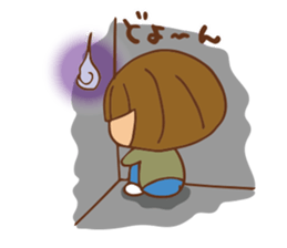 It bangs short cute Bob's girl sticker #8057475