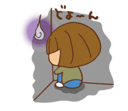 It bangs short cute Bob's girl sticker #8057475