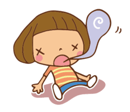 It bangs short cute Bob's girl sticker #8057476