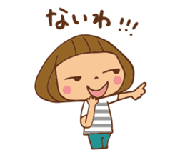 It bangs short cute Bob's girl sticker #8057482
