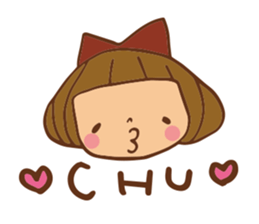 It bangs short cute Bob's girl sticker #8057490