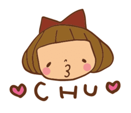 It bangs short cute Bob's girl sticker #8057490