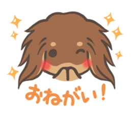 mild-fluffy-Dachshund sticker #8057568