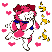 Three colors dogs sticker #8057904