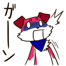 Three colors dogs sticker #8057919