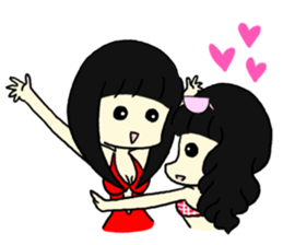 Swimsuit girl is an illusion sticker #8059128