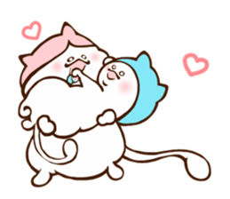 Neko Kimura and her husband sticker #8059211