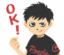 Aozora Poncho sticker #8060132