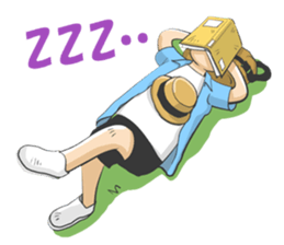 Aozora Poncho sticker #8060133