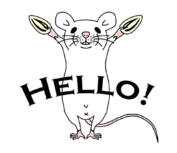 Laboratory mouse: The Virtuous mouse sticker #8061132