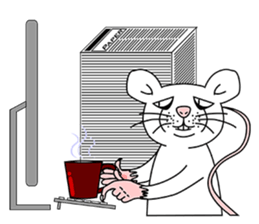 Laboratory mouse: The Virtuous mouse sticker #8061141