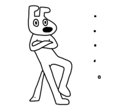 Poker face dog sticker #8061652