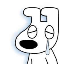 Poker face dog sticker #8061669