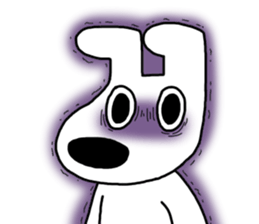 Poker face dog sticker #8061670