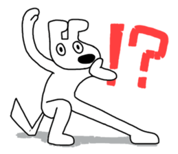 Poker face dog sticker #8061674