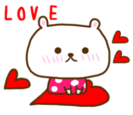 Vomit love Lee poison; a bear sticker #8062664