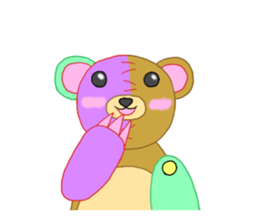 Carnivorous rabbit and herbivorous bear2 sticker #8062809