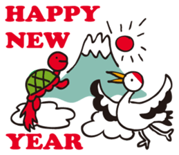 A sticker in a Japanese Monkey year. sticker #8062897