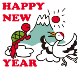 A sticker in a Japanese Monkey year. sticker #8062897