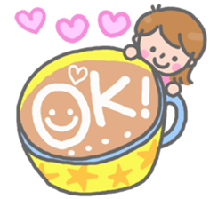 Heartwarming cafe sticker sticker #8063173