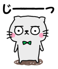 Sticker of gray cat 2 sticker #8064213