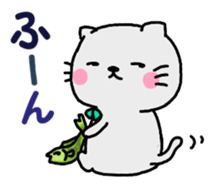 Sticker of gray cat 2 sticker #8064216