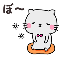 Sticker of gray cat 2 sticker #8064229