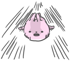 Rabbit alone by peco sticker #8064292