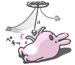 Rabbit alone by peco sticker #8064300