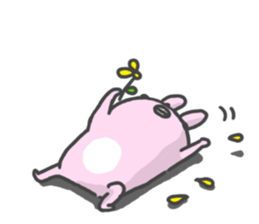 Rabbit alone by peco sticker #8064307