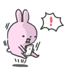 Rabbit alone by peco sticker #8064308