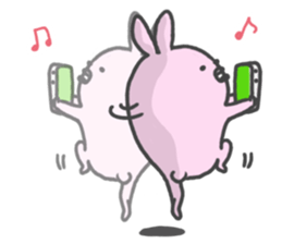 Rabbit alone by peco sticker #8064311