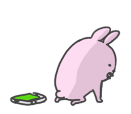 Rabbit alone by peco sticker #8064313