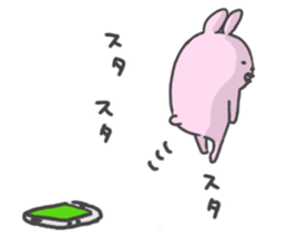 Rabbit alone by peco sticker #8064314