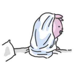 Rabbit alone by peco sticker #8064320